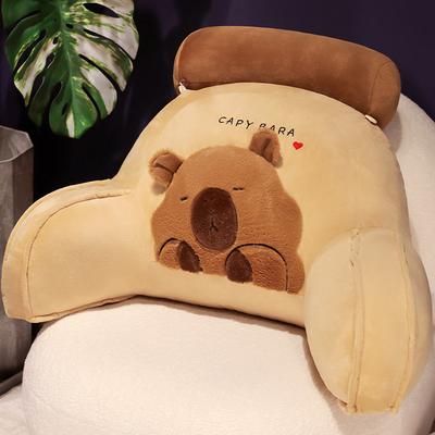 Cartoon Bedside Soft Animal Capybara Backrest Sofa Cushion Triangle Plush Pillow Birthday Gifts