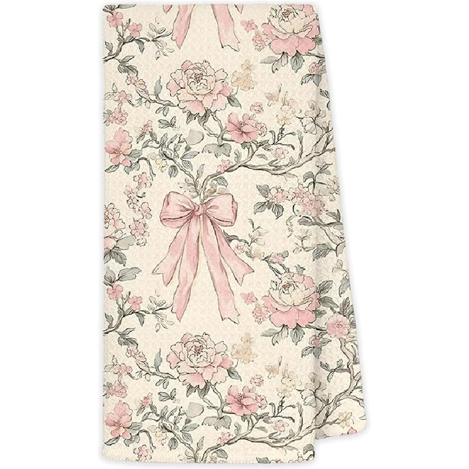 JINYO Mushroom Kitchen Towels, Red Mushroom Decorative Hand Towels for Bathroom, Cottagecore Mushroom Dish Towels Tea Towels for Kitchen, Mushroom
