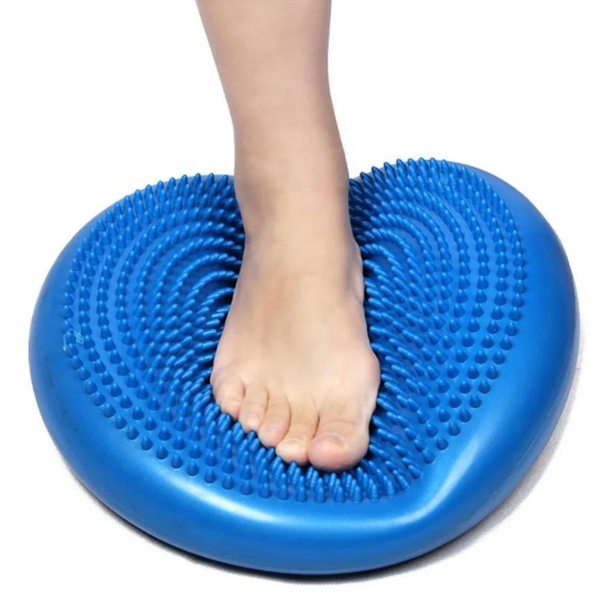 Round Customized Color Thick 33cm PVC Inflatable Balance Mat & Pad for Indoor Exercise Gym Foot Exercise with Customized Logo