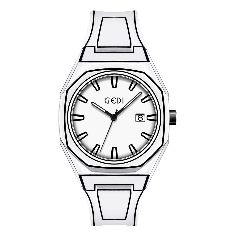 Premium Sense Dopamine Women S Watch Niche High Value Simple Versatile Women S Waterproof Steel Belt Quartz Watch белый