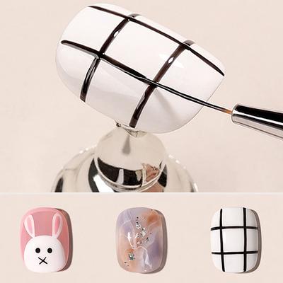3Pcs French Stripe Nail Art Liner Brush Set 3D Tips Liner Diy Drawing Pen Uv Gel Brushes Painting Pen Manicure Tools Salon