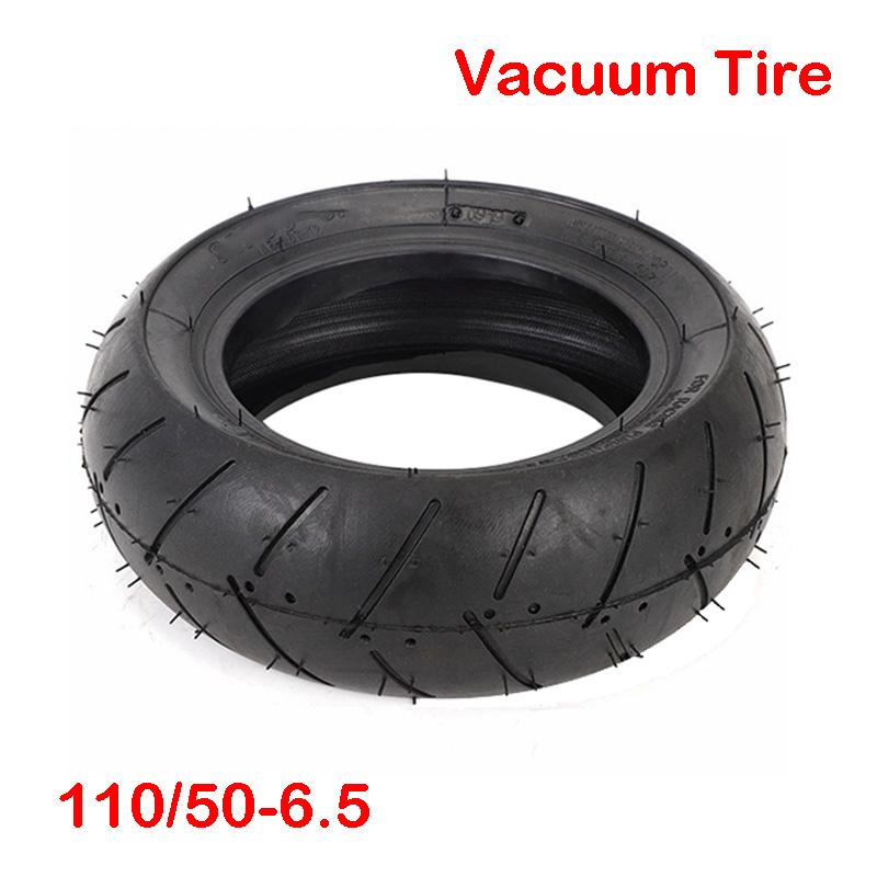 90/65-6.5 Tubeless Tire 110/50-6.5 Vacuum Tyre for Electric Scooter Mini Motorcycle Front and Rear Wheel Parts 110 50-6.5