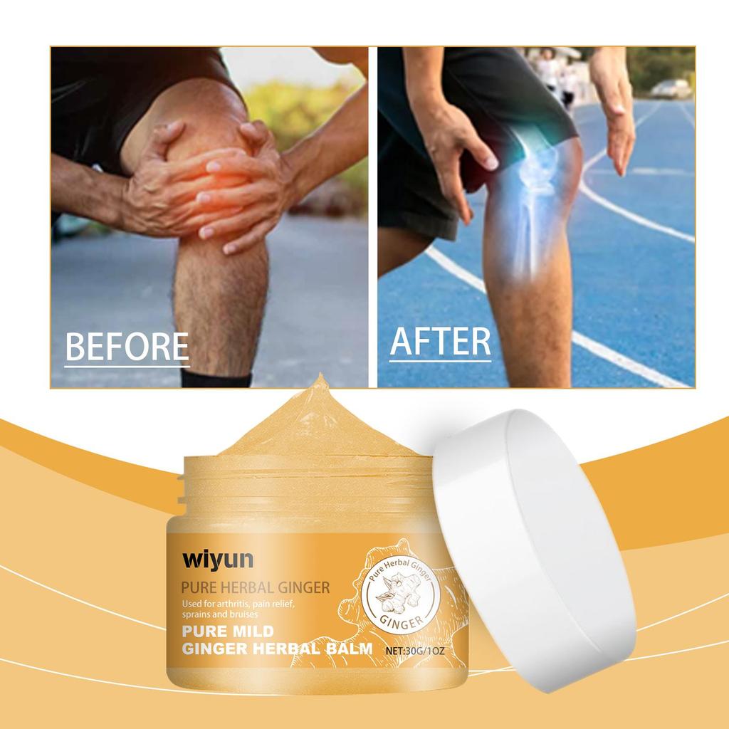 30g Ginger Herbal Care Cream Relieve Joint Muscle Lumbar Elbow Soreness Topical Joint Care Cream