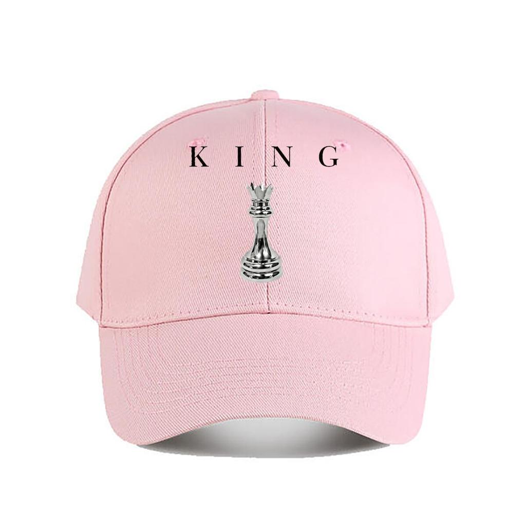 KING Silver Chess King Piece Graphic Baseball Cap Fashion Unisex Sunhat Womens Outdoor Sports