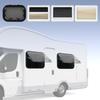 RV Push Out Window 500mm 350mm with Screen Sunshade Acrylic Glass 75° Opening Angle Anti UV for Trai