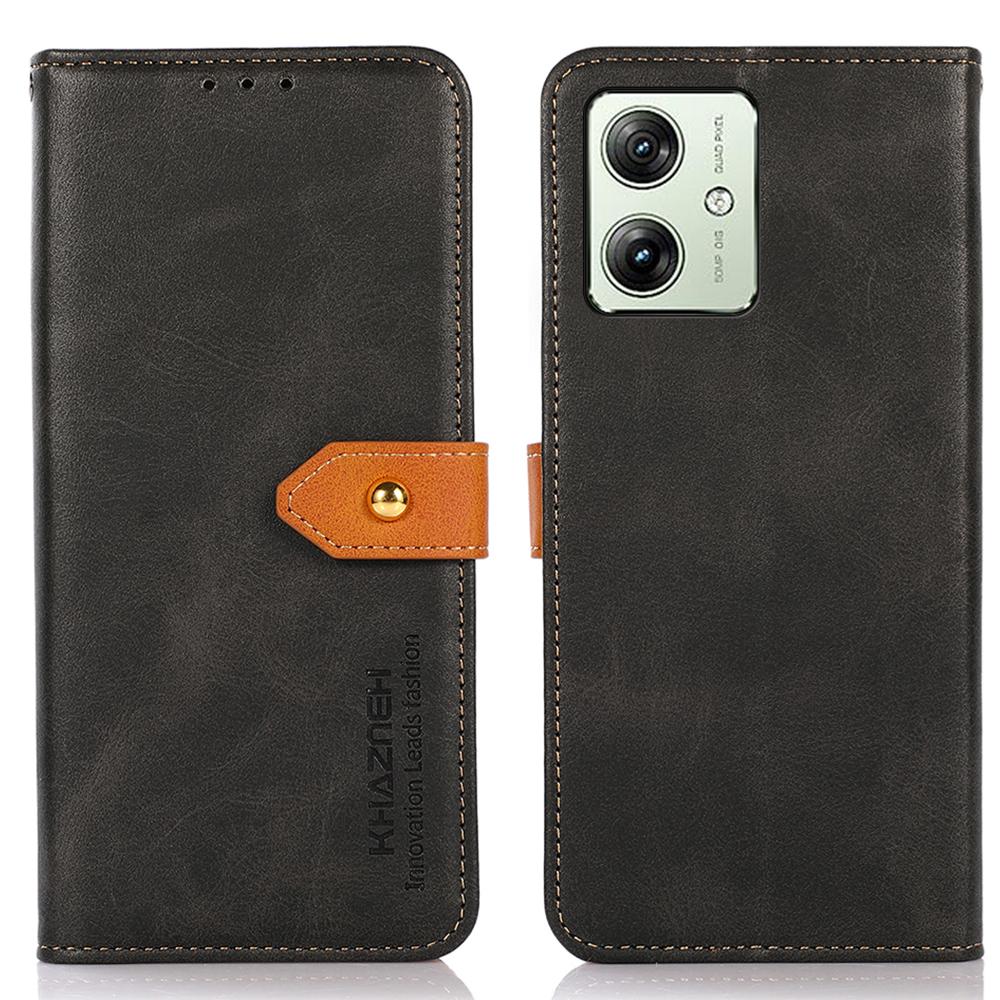 

For Motorola Moto G64 5G/G54 Power 5G Wallet Case Stand Leather Phone Cover Black