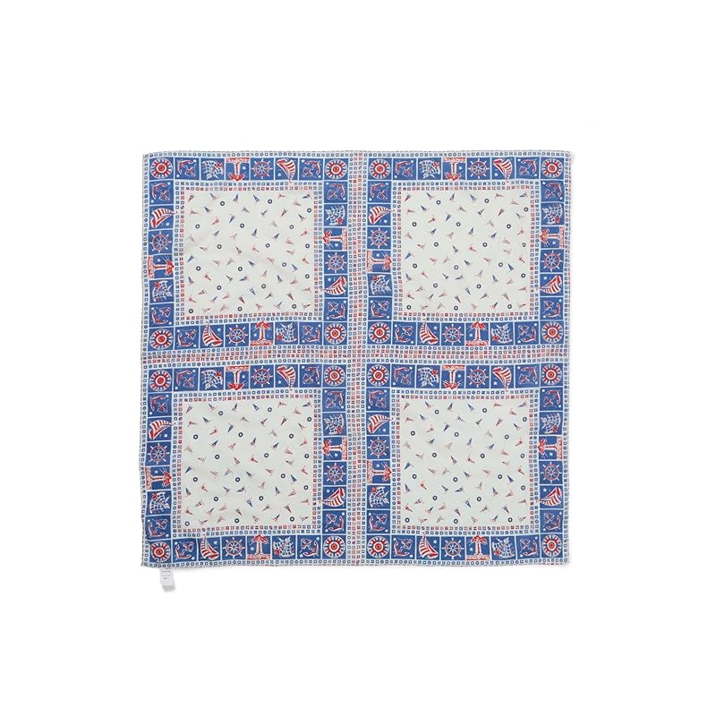 

[Beams Boy] muffler/scarf [Special order] BINDU marine scarf ladies WHITE FREE