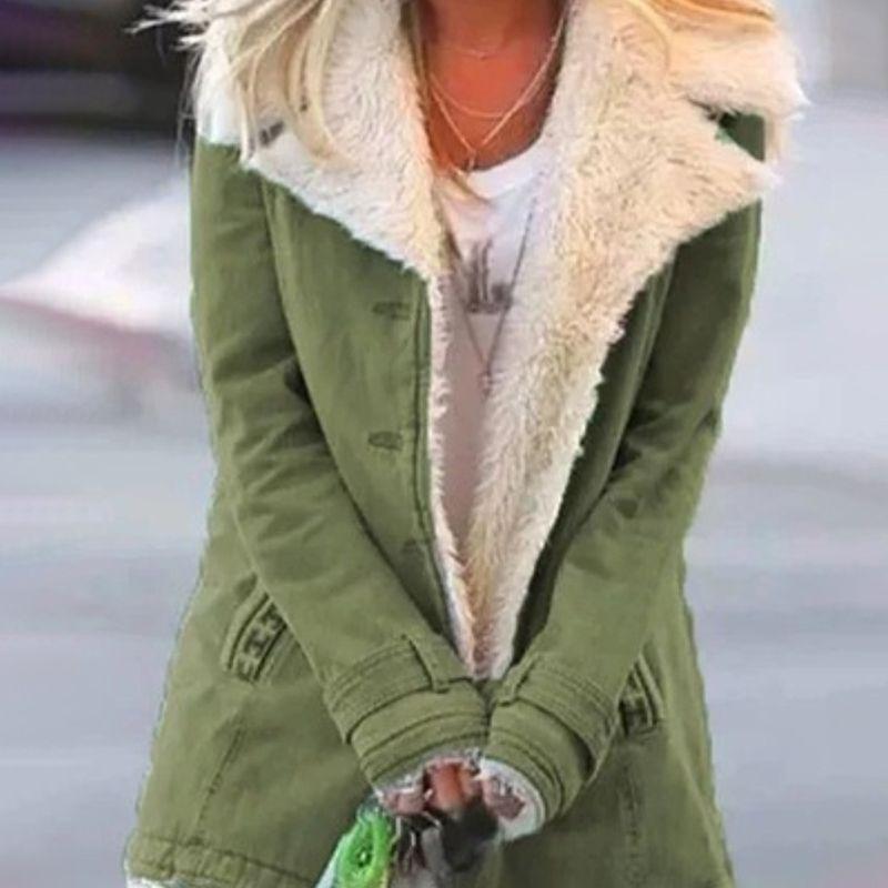 Plush Womens Warm Jacket Coats Ladies Outwear Casual Winter Overcoat Parka Jacket