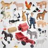 Kunststoff-Bauernhoftierfiguren-Set Mit Realistischem Design Für Pädagogisches Spiel Und Sammler
