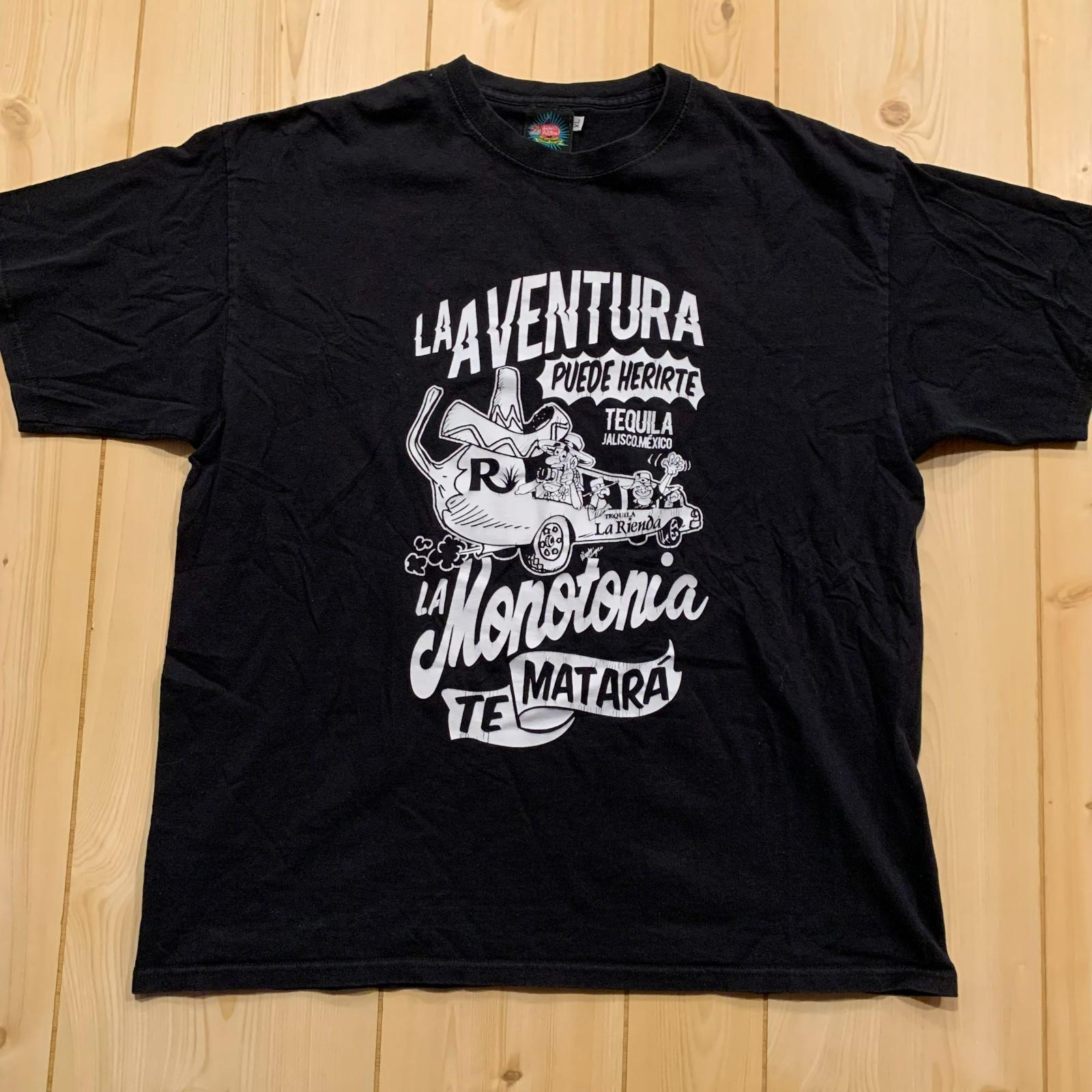 Vintage Y2K Tequila Jalisco Mexico Souvenir Tourist Santo Puerco T-Shirt Size XL Unisex T-Shirt XXXXL