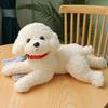 Dog Doll Soft Lifelike Teddy Dog Stuffed Animal Exquisite Workmanship Cartoon Stuffed Doll Toy for Kids