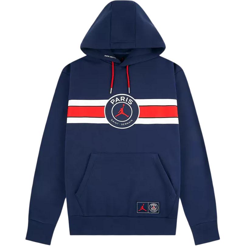 

Толстовка с капюшоном Jordan x PSG Paris Saint Germain Popover Midnight Navy/Red/White Мужская уличная одежда DJ3928-410 XL