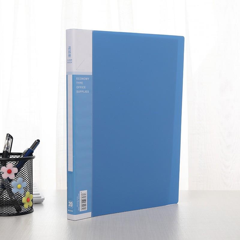 Elegant Transparent A4 File Folder Holder for Test Papers - Single & Double Clip, Thickened Office Storage.