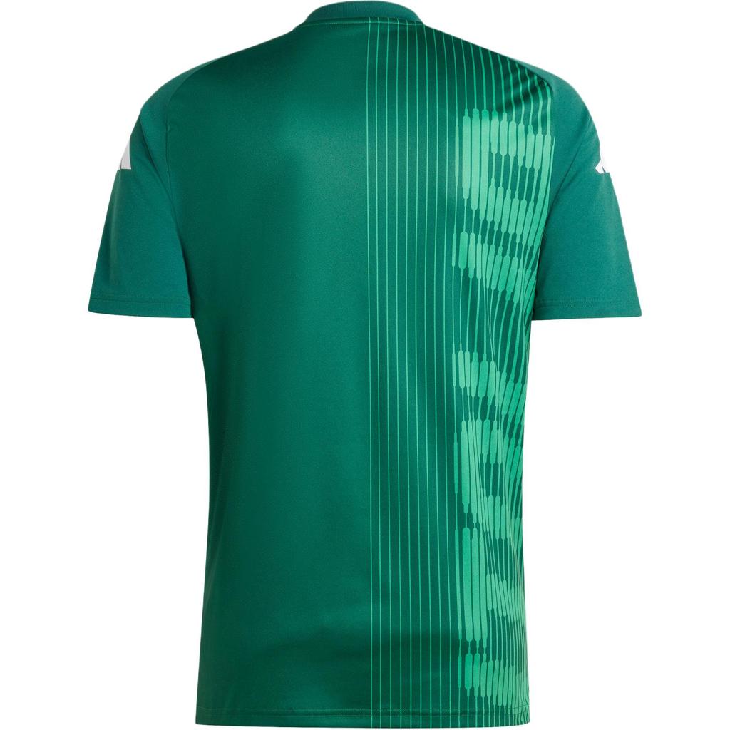 Adidas Italy Pre-Match Jersey Printed Round Neck Short Sleeve Soccer Shirt Men Tops Dark-Green IW7950