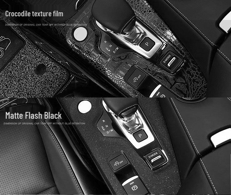 BMW X1/X2 Carbon Fiber Interior Anti-Kick Sticker (2016-2020) - Transparent TPU Console Protector
