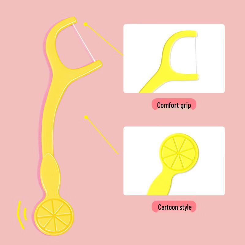 Xiao Lu Mama Children's Ultra-Fine Dental Floss Sticks with Portable Case