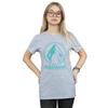 DC Comics Womens/Ladies Aquaman Aqua Logo Cotton Boyfriend T-Shirt