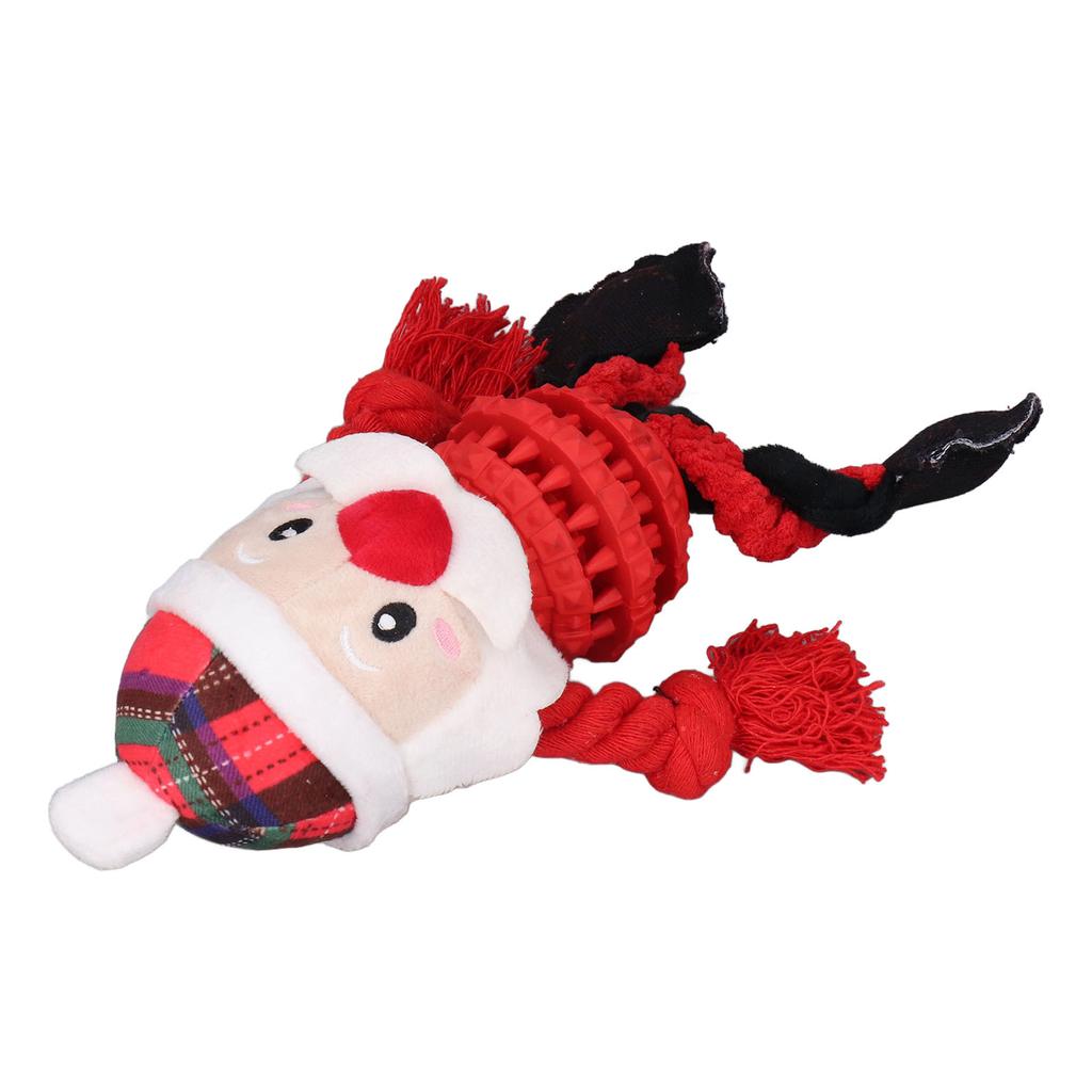 Dog Christmas Toys Funny Interactive Educational Holiday Theme Cute Dog Chew Bite Squeaky Toys for