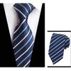 Rubber Fastener Pre-tied Necktie Striped Design Easy Neck Tie Zipper Necktie  Suits Matching