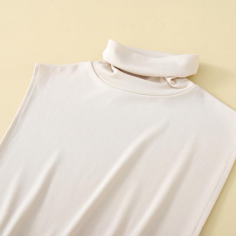 Weich und Bequem Damen Half Top Kragen Eleganter Nackenwärmer für Alle Jahreszeiten Trendiger Damenkragen Rollkragen