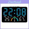 Digital Led Clock With Calendar Temperature And Alarm Function For Bedroom Decor And Nightstand
