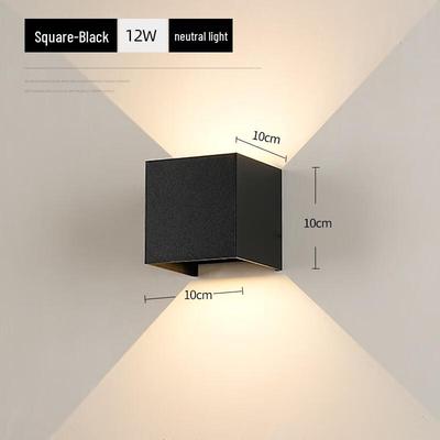 Nufeng Outdoor Waterproof Adjustable 12W LED Up-Down Wall Lamp