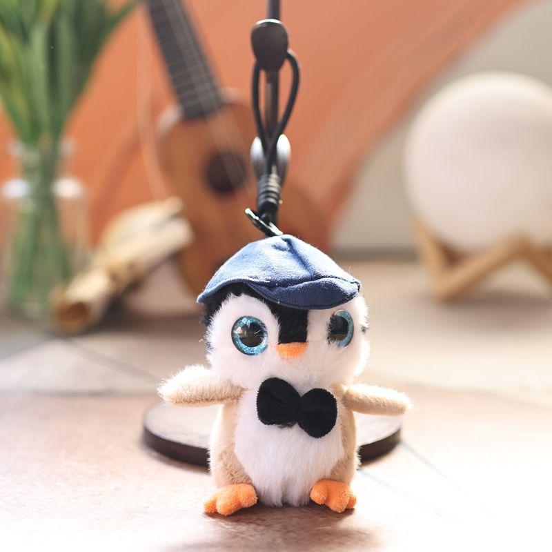 

Cute Penguin Plush Toy Keychain With Soft Short Pile For Kids And Adults