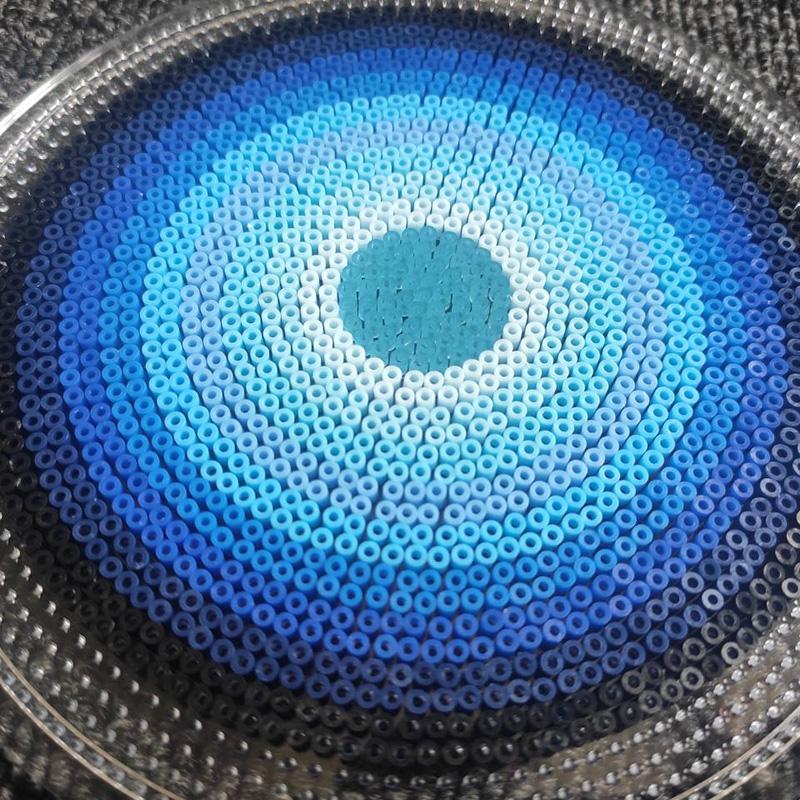 All Blue Color 2.6Mm 5000Pcs Hama Beads For Kids Iron Fuse Beads 3D Diy Puzzles Pixel Art Gift Children Toy