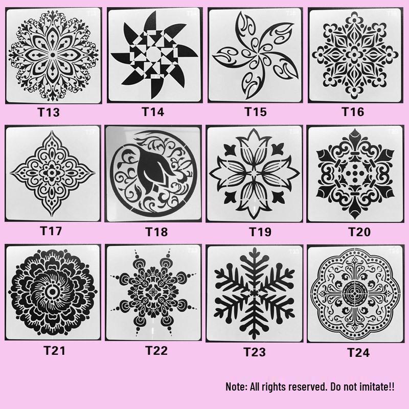 New Creative DIY Mandala Painting Stencil for Stone and Board Decoration