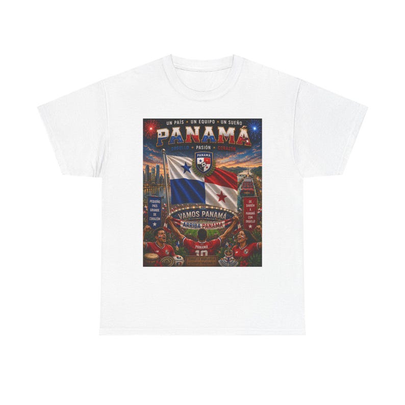 Panama Football Fan T-Shirt | Vamos Panamá Soccer Tee | Arriba Panamá Graphic Shirt | Panamanian Pride Gift 4XL