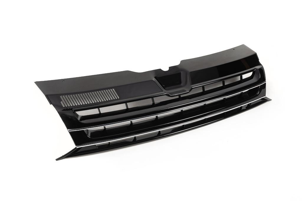 Передняя решетка Черный глянец (без эмблемы) для Volkswagen T5 2010-2015 гг