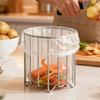 Stainless Steel Trash Bag Holder Rust-proof Rubbish Drain Basket  Drainage Solution