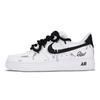 Air Force 1 Graffiti Odporne na poślizg Odporne na ścieranie Niskie Buty do skateboardingu Unisex Białe Czarne DD8959-100(Drużyna1001-)