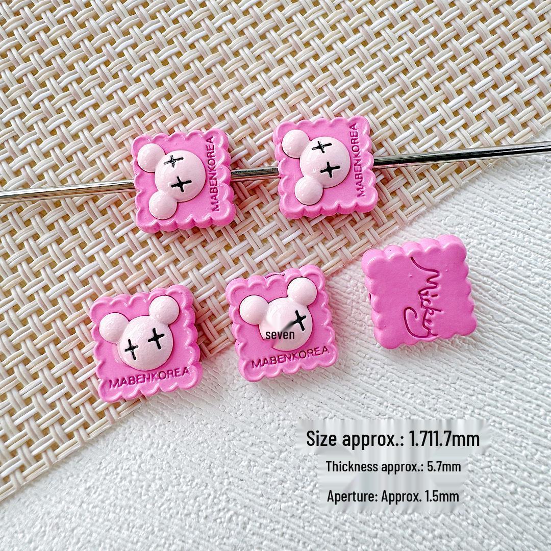 Macaron Cute Cartoon Mouse Strawberry Beaded Necklace & Hair Accessory Set Single Item Price