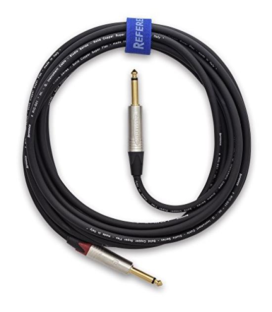 Reference Cables RIC-S01 Recording Cable, Black, Straight-to-Straight, 6m