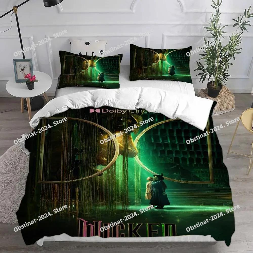 Movie Wicked Witch Bedding Set Printed Bed Set With Pillowcase Duvet Cover Soft Single Double Queen Super King Size Bed Linen