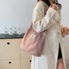 Borsa Tote da Donna Grande Capacità in Velluto a Coste Borsa a Mano per Viaggi Casual e Uso Quotidiano
