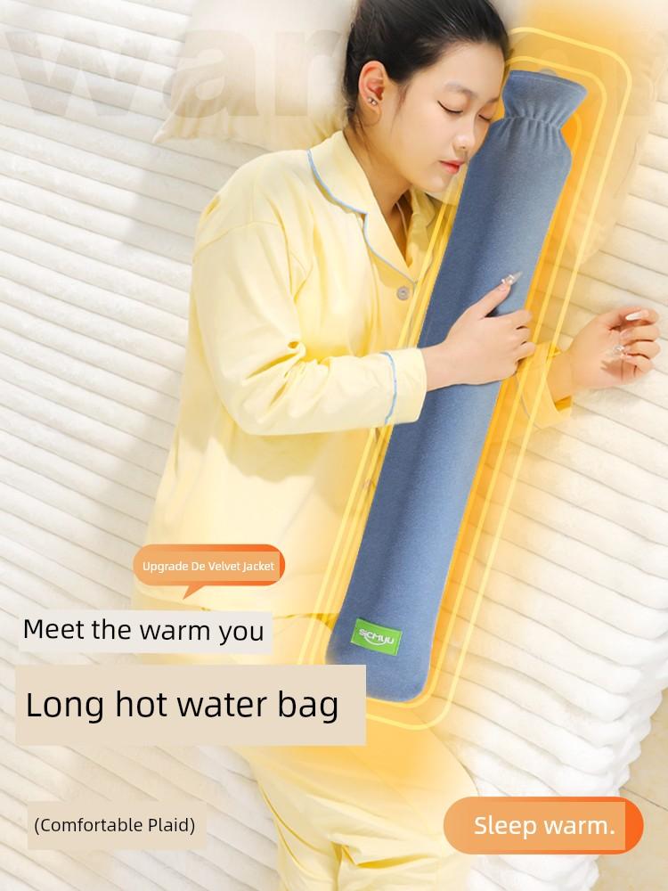 Super Long Hot Water Bag, Bed Warmer for Bed, X-long Extra Large Warm Feet, Winter Thermal Insulation Water Injection Warm Water Bag