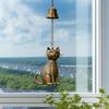 Animal Wind Chimes Door Decorations Cat Memorial Wind Chime Elegant Animals Statue Decor Outside Bells Pendant for Yard Home