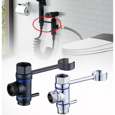 G1/2 Bidet-Düsensprüher, Einlassventil, Dreieckventil mit Bidet-Sprüher, 360° drehbare Halterung, Duschhalter, Badezimmer
