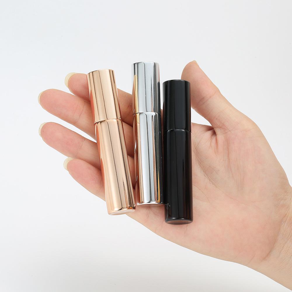 10ml Glass Cosmetic Bottle with Electroplated Aluminum Spray Head - Portable Perfume Refill Spray Bottle
