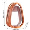 Leder Material Tragbar Schmucktasche Retro Stil Stilvoll Aufbewahrung Schmuck Organizer Tasche Organizer Funktion Transparentes Design
