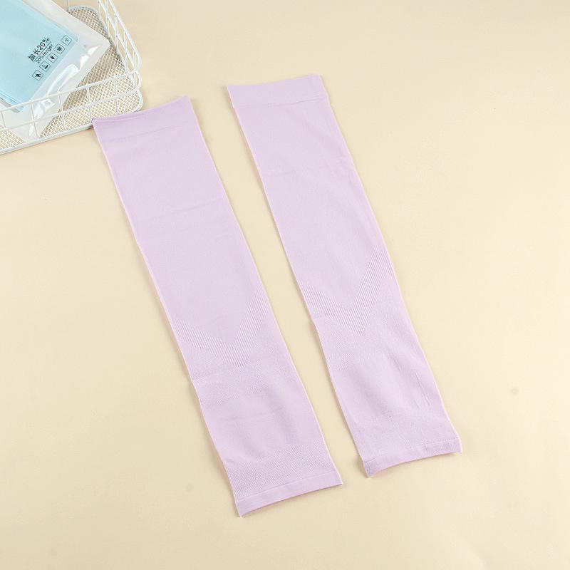 Women's Cute Korean Style Ice Silk Sleeves: Summer UV Protection & Breathable for Outdoor Cycling
