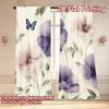 Set Of 2 Flat Printing Curtains Without Rod Floral Spring Arrangement April Fools Is Day Holiday Digital Curtain Made Polyester