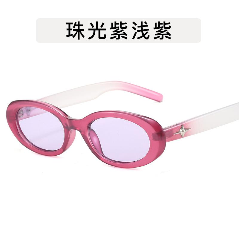 Korean Style Fashion Glasses for Women Oval Shape Stylish Anti-reflective Women's Sun glasses High Quality Female Eyewear