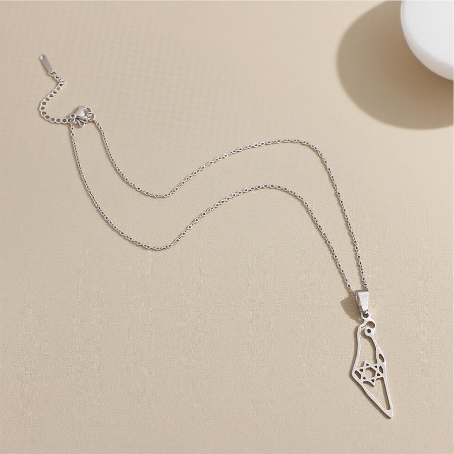 Stainless Steel Star of David Necklace Pendant