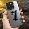 Phone Case For iPhone 16 15 14 Pro Max 11 12 13 Pro 7 8 Plus SE  X XS Lucky Numbers Football Electroplate Shockproof Cover
