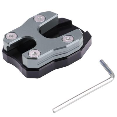 ISEFUJI Motorcycle Side Stand Plate Kickstand Plate for PCX 125 150 160 All Year Universal Anti-Slip (Gray)