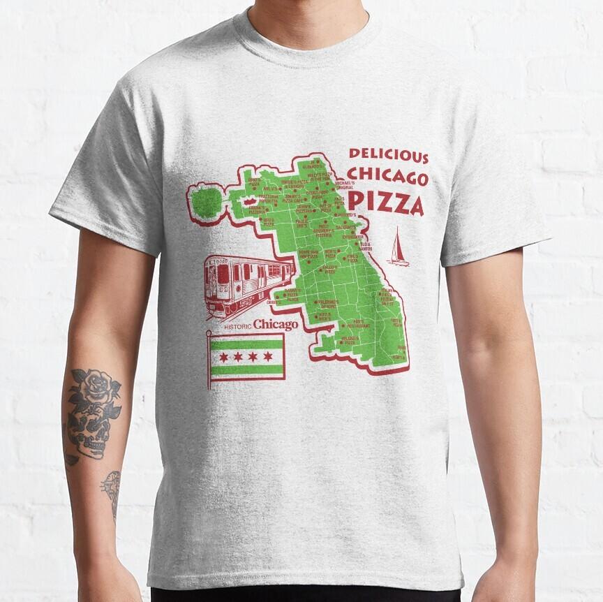 

Delicious Chicago Pizza Classic T-Shirt Unisex T-Shirt XXXXL
