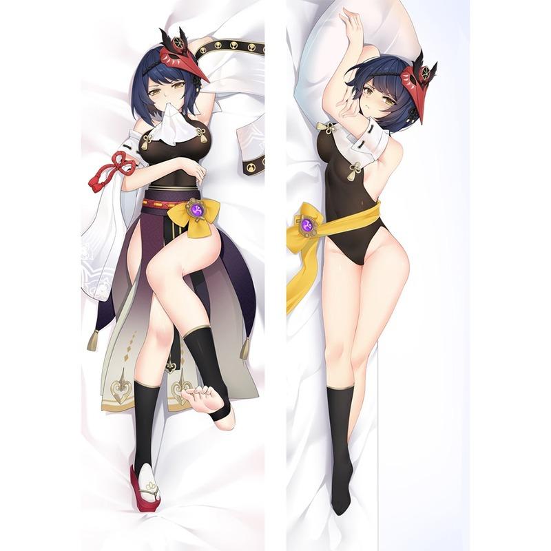 

60x180 см Genshin Impact персонаж Kujou Sara обнимающее тело наволочка аниме Dakimakura наволочка для комнаты декоративные рождественские подарки